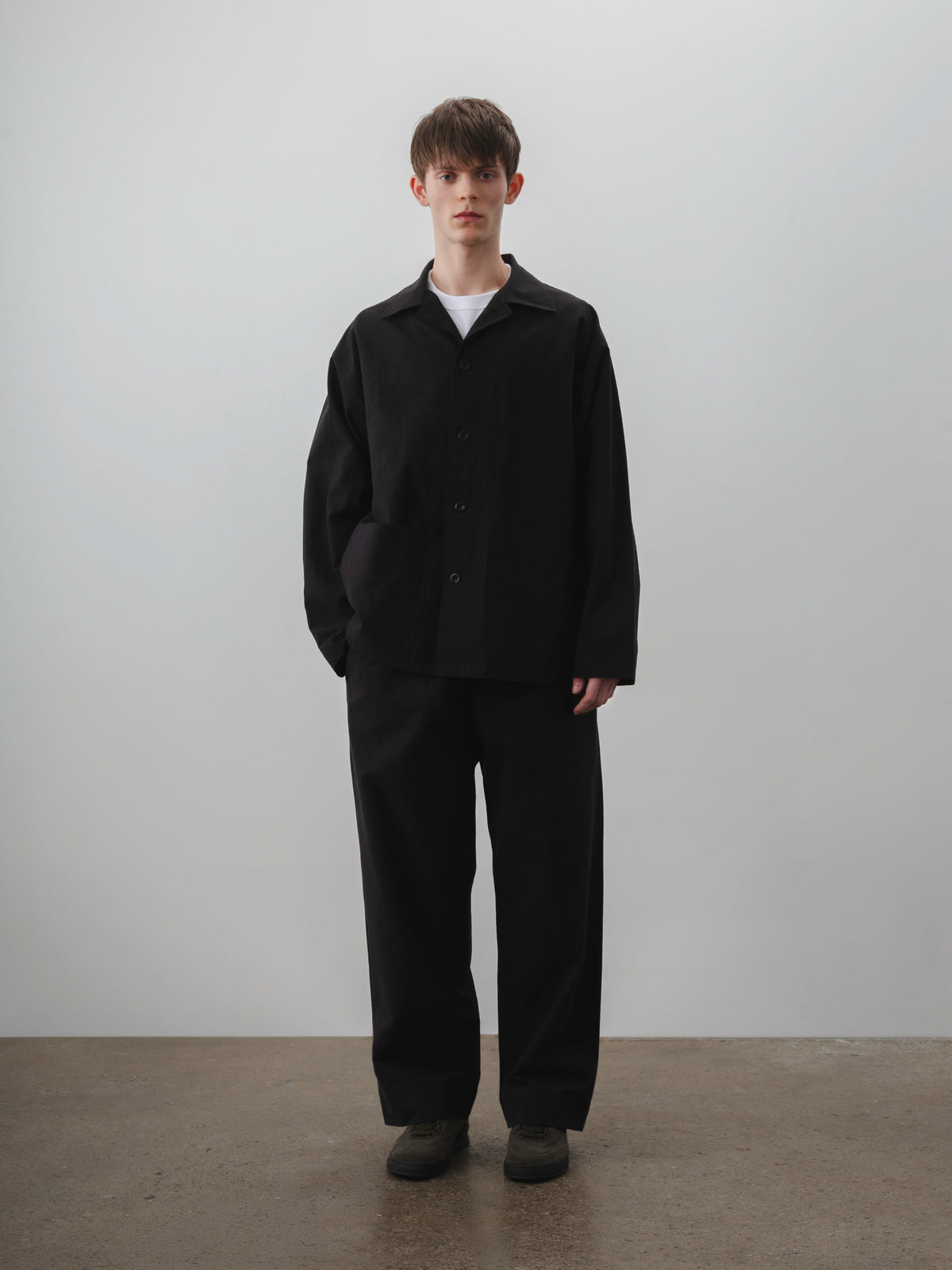 LINDEN JACKET - Nep Cotton Linen - Black – Body of Work